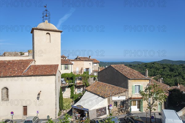 Townscape with the church Notre-Dame