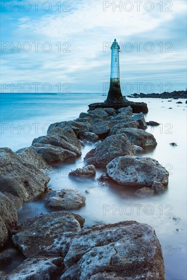 Long time exposure of Lighthouse in Low Tide