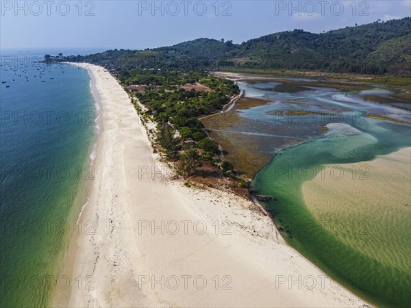 Aerial of Tizit beach