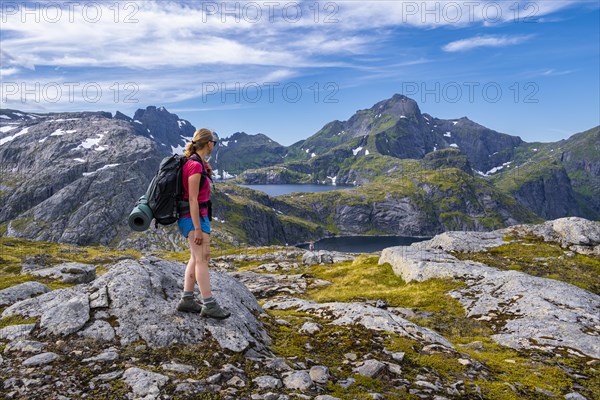 Hiking on hiking trail