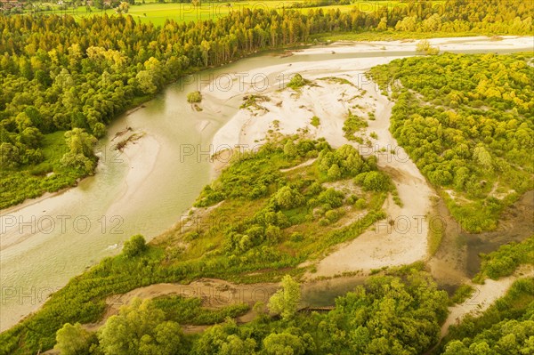 Isar in the evening light