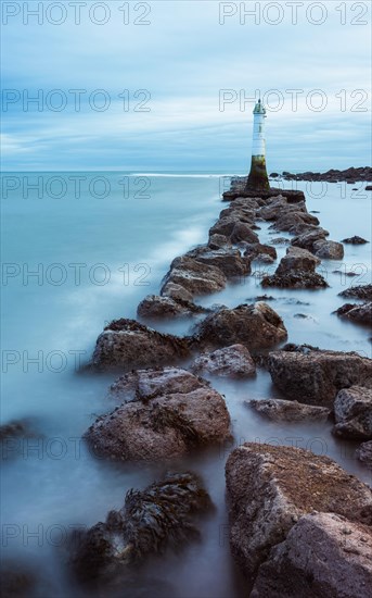 Long time exposure of Lighthouse in Low Tide