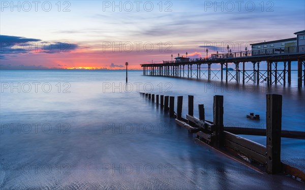 Sunrise in long time exposure of Grand Pier