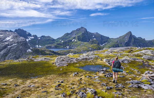 Hiker on hiking trail