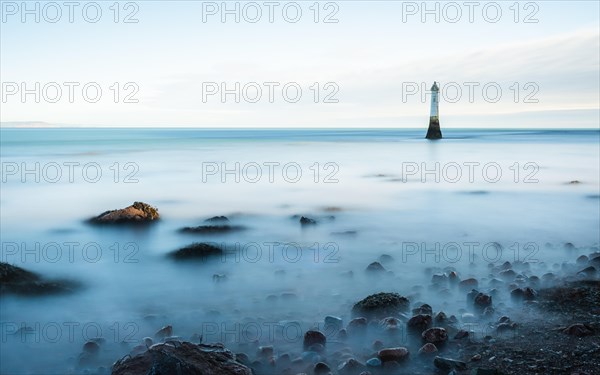 Long time exposure of Lighthouse in High Tide