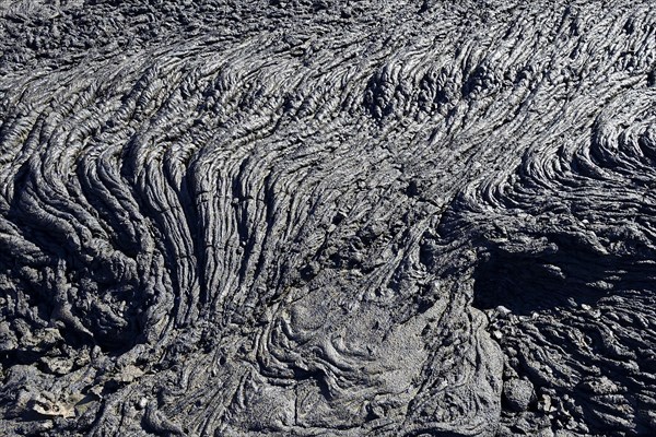 Knitted lava or pahoehoe lava