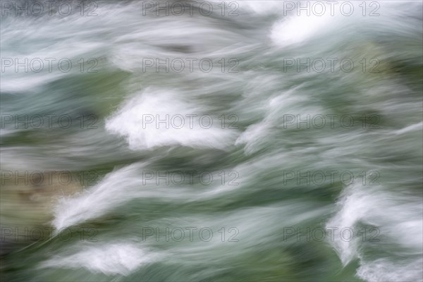 Water flowing over stones