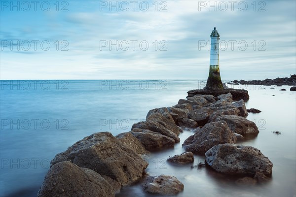 Long time exposure of Lighthouse in Low Tide