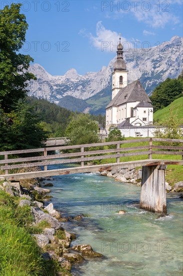 Parish church St. Sebastian with Ramsauer Ache