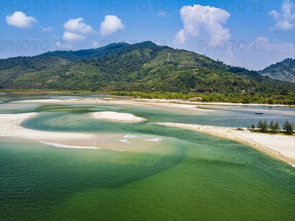 Aerial of Tizit beach