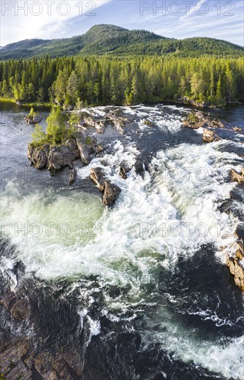 Rapids in the river Namsen