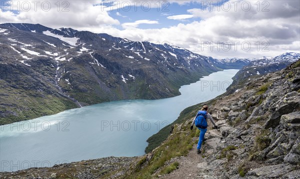 Hiking on the Besseggen Hike