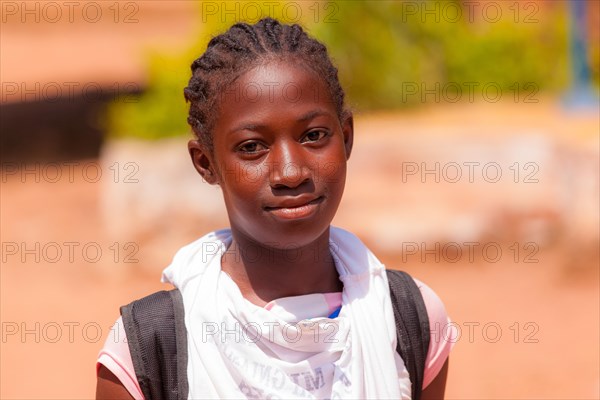 Portrait of a young African student