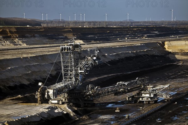 Inden opencast mine with stacker