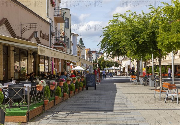 Restaurants in the pedestrian zone