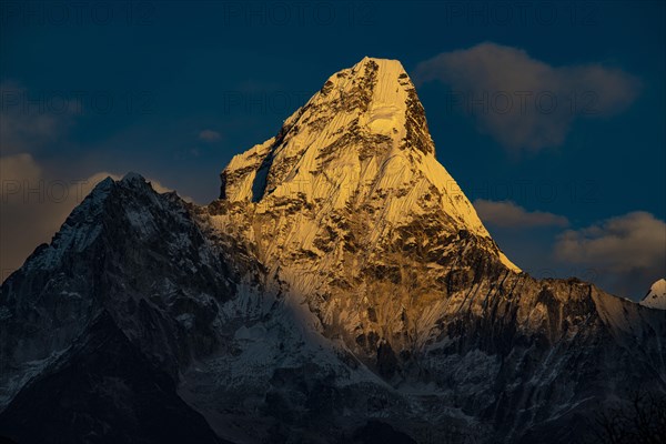 Ama Dablam 6812 m in the evening light