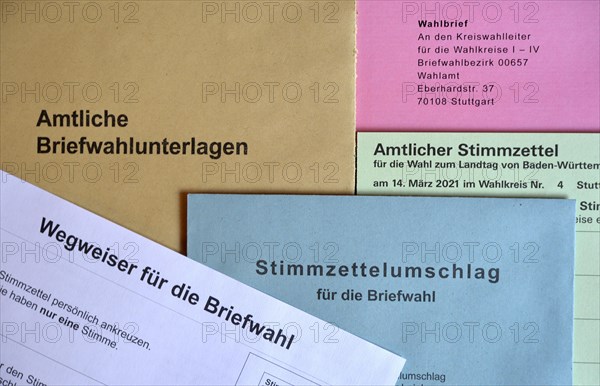 Official postal voting documents