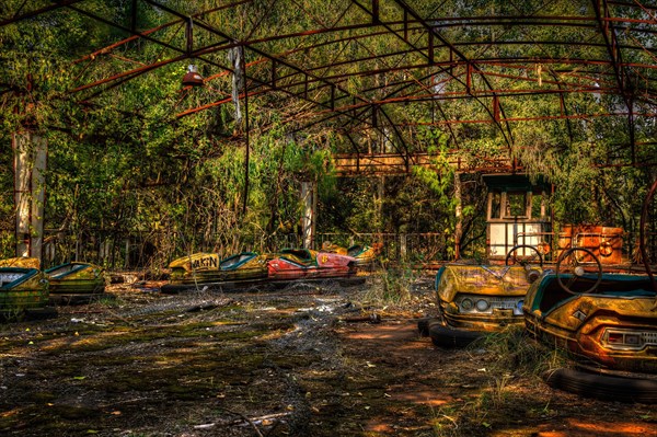 Dilapidated bumper car