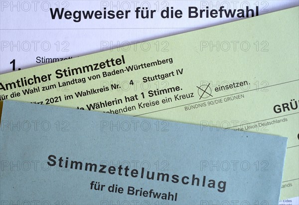 Official postal voting documents