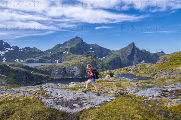 Hiking on hiking trail