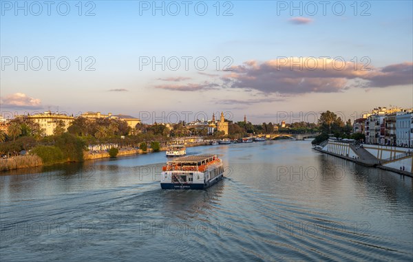 Excursion boat on the river Rio Guadalquivir