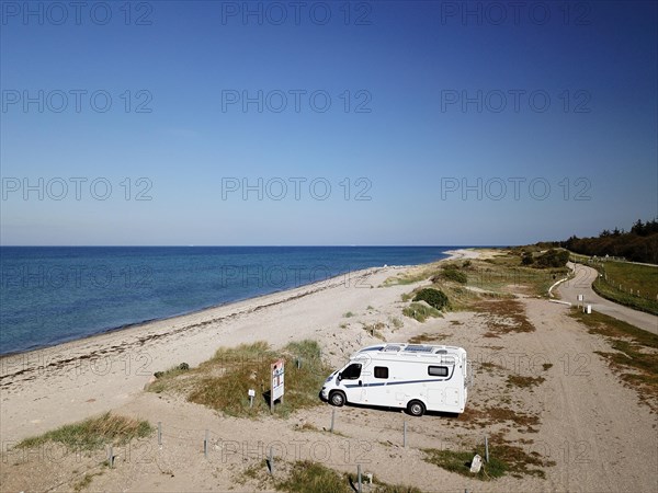 Motorhome on pitch at Campig Fehmarnbelt