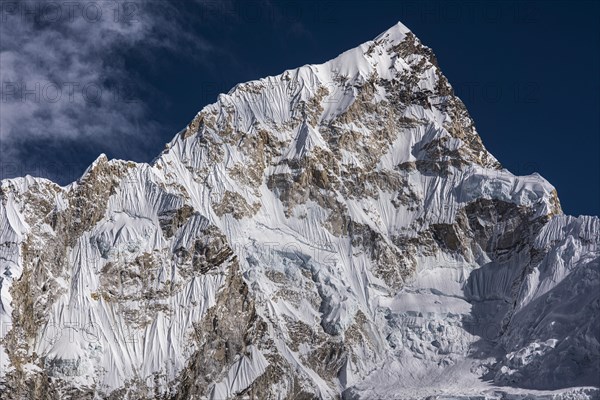 View from Kala Patthar to Nuptse west flank