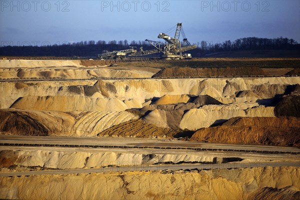 Inden opencast mine with stacker