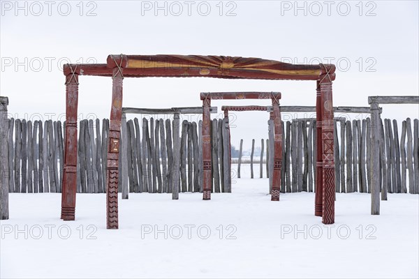 Snow-covered ring sanctuary