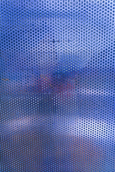 Bluish perforated sheet