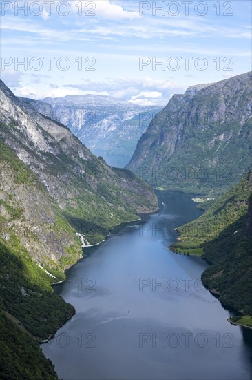 Mountains and fjord