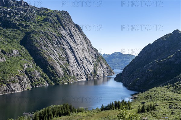 Fjord Trollfjord at Raftsund