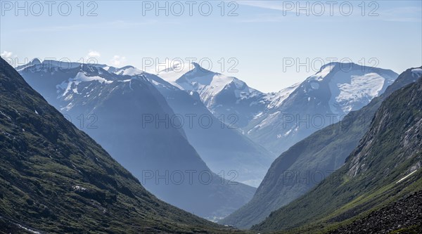 Mountain range Breheimen with peak of Skala