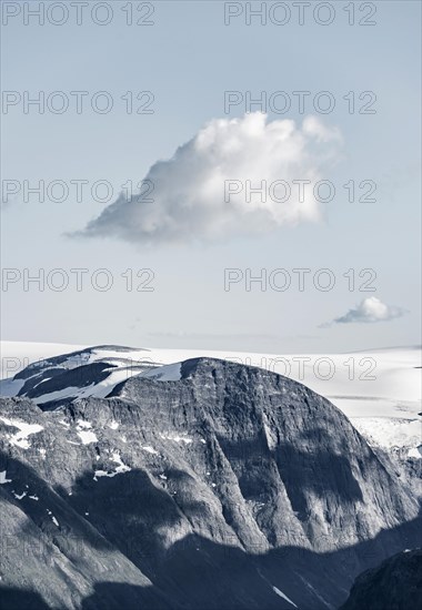 Glacier and mountains in Jostedalsbreen National Park