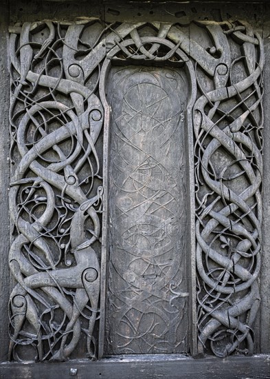 Artfully carved north portal