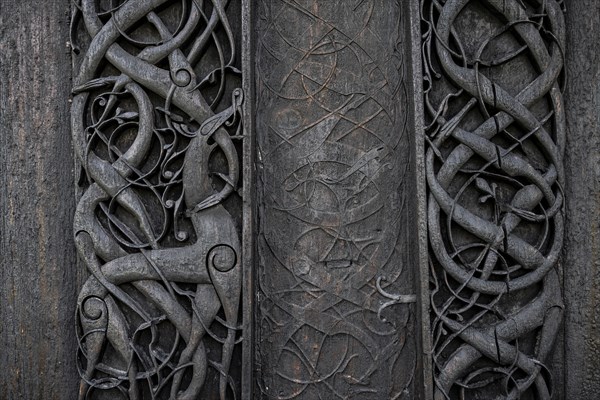 Artfully carved north portal