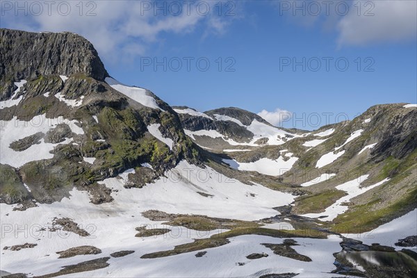 Snow-covered highlands