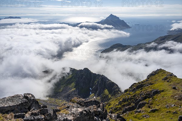 Mountain landscape and sea