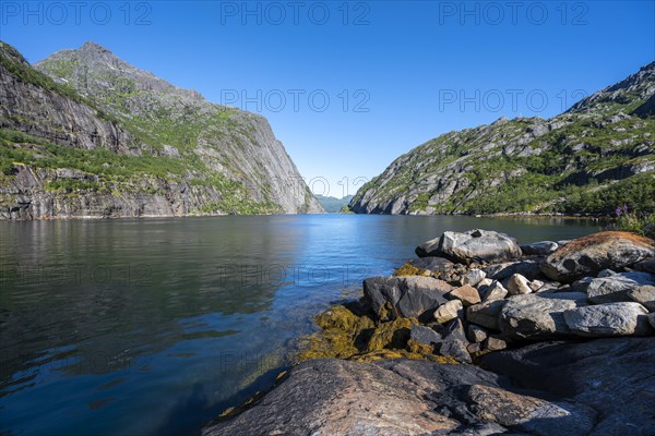 Fjord Trollfjord at Raftsund