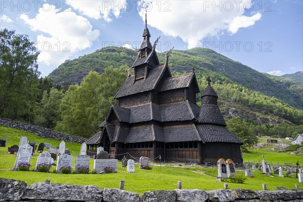 Borgund Stave Church and cemetery