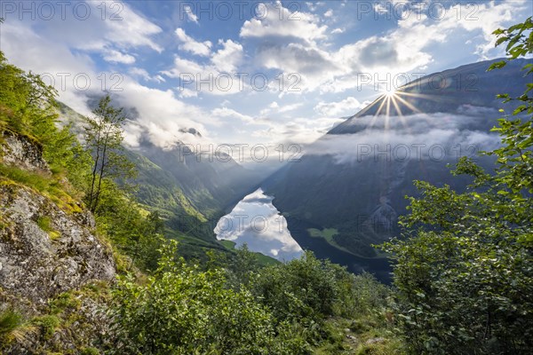 View from the hiking trail Rimstig