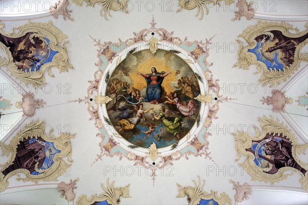 Ceiling fresco Loretto Chapel