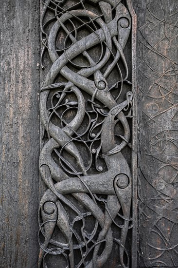 Artfully carved north portal