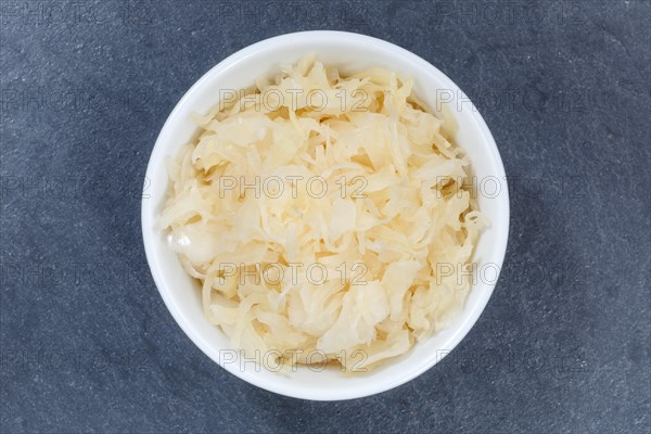 Sauerkraut white cabbage cabbage cut from top