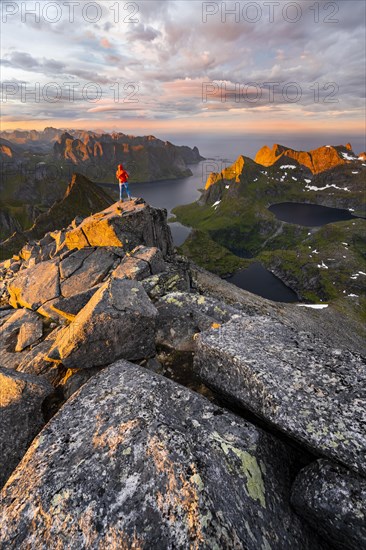 Hiker at the summit