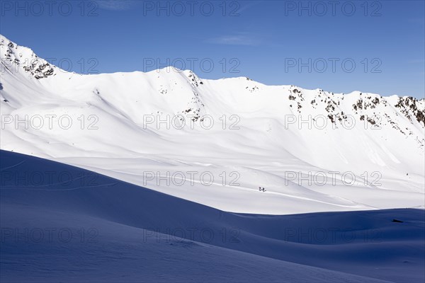 Lonely ski tourers