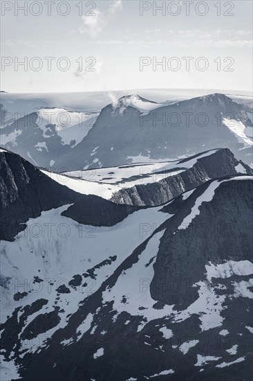 Glacier and mountains in Jostedalsbreen National Park