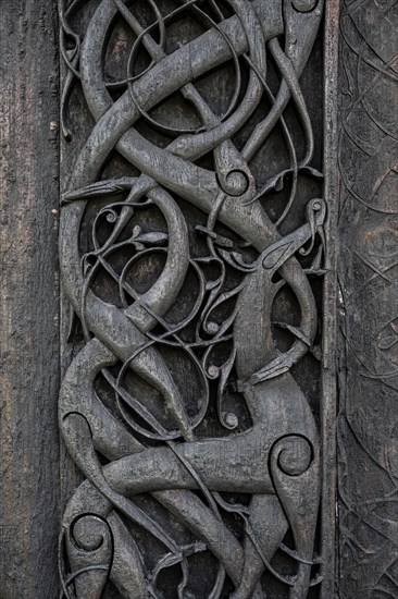 Artfully carved north portal