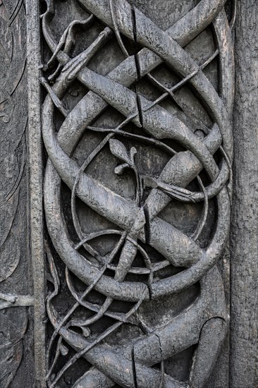 Artfully carved north portal