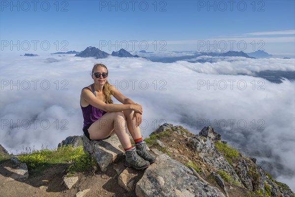 Hiker taking a break